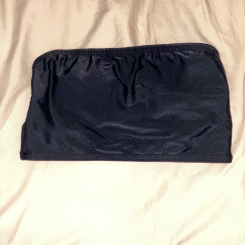 Black Bandeau Bathing Suit Top